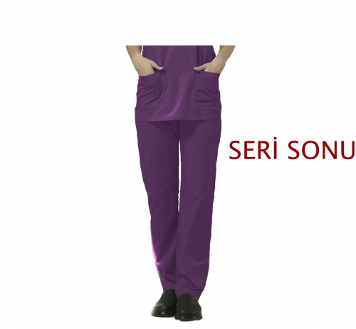 A 015/021 PO - Patlıcan Moru | Doktor Hemşire Unisex Pantolon